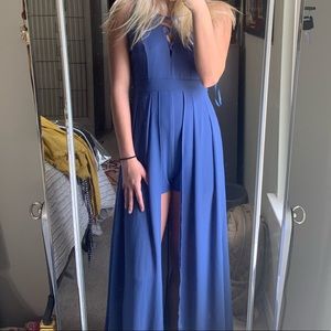 Blue High low dress